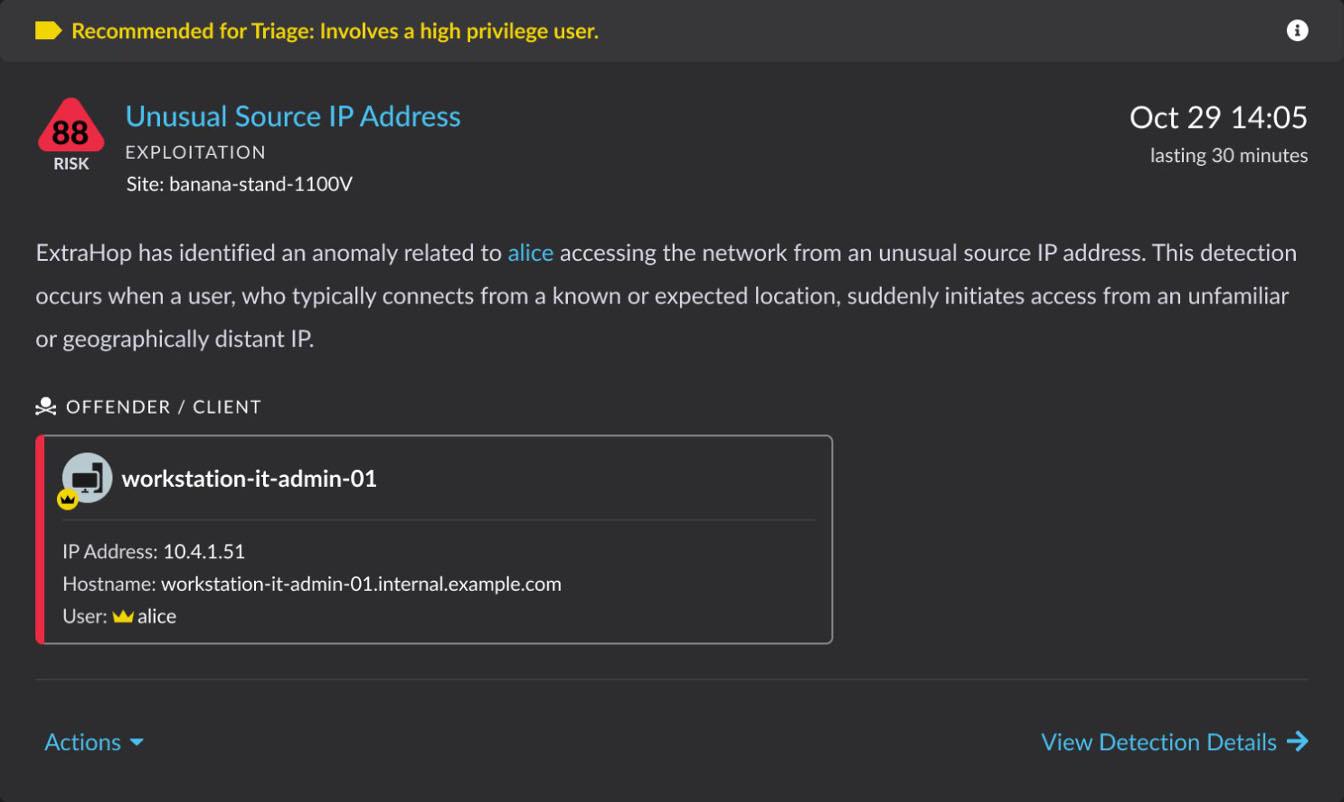 RevealX to prioritize identity-based detections for triage