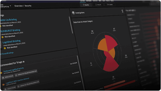 extrahop revealx product image of dashboard